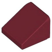 LEGO Dakpan 30 1x1 DONKERROOD (100 stuks)
