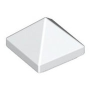 LEGO Dakpan 45 1x1x2/3 Piramide WIT (100 stuks)