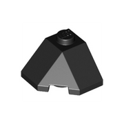 LEGO Dakpan 45 2x2 Hoek Wedge ZWART (100 stuks)