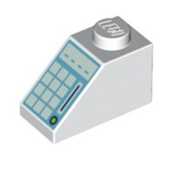 LEGO Dakpan 45 2x1 WIT Kassa (10 stuks)
