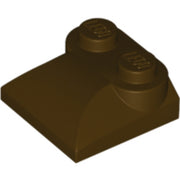 LEGO Dakpan 2x2 Gebogen 2 Noppen DONKERBRUIN (100 stuks)