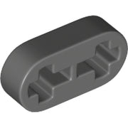 LEGO Liftarm 1x2 Dun DONKERGRIJS (100 stuks)
