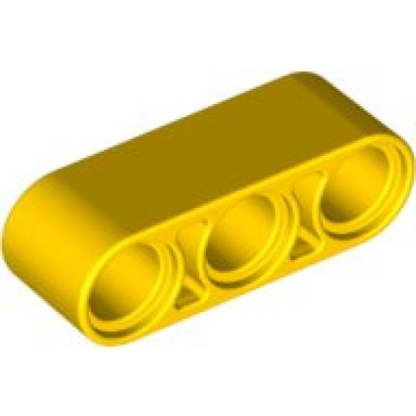 LEGO Liftarm 1x3 GEEL (100 stuks)