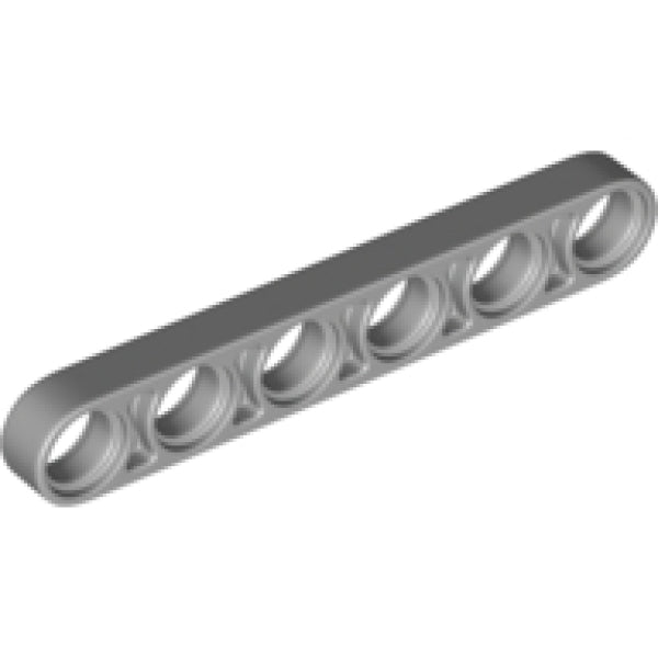 LEGO Liftarm 1x6 Dun LICHTGRIJS (100 stuks)