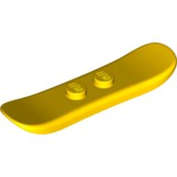 LEGO Minifiguur Snowboard GEEL