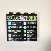 LEGO Paneel 1x4x3 CENTRAL PERK Coffee Menu ZWART