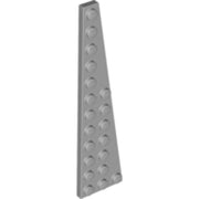 LEGO Plaat 12x3 Wedge Rechts LICHTGRIJS (10 stuks)
