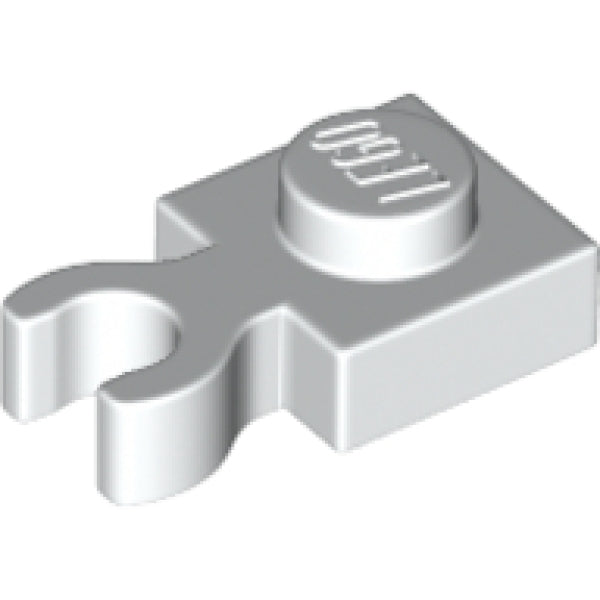 LEGO Plaat 1x1 met Clip Verticaal WIT (100 stuks)