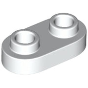 LEGO Plaat 1x2 Afgerond WIT (100 stuks)