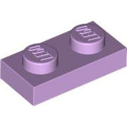LEGO Plaat 1x2 LICHTLAVENDEL (100 stuks)