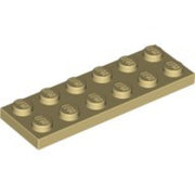 LEGO Plaat 2x6 BEIGE  (100 stuks)