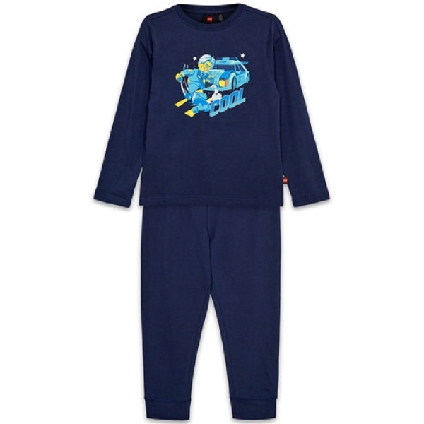 LEGO Pyjama City DONKERBLAUW (LWARIS 114- Maat 104)