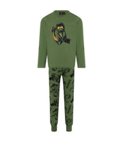 LEGO Pyjama Ninjago KAKI GROEN (LWALEX 611 - Maat 140)