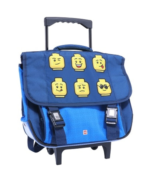 LEGO Rugzak Trolley Minifiguur Gezichten BLAUW