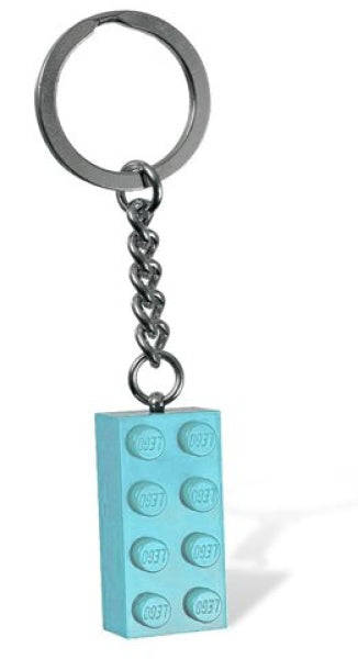 LEGO Sleutelhanger Steen 2x4 AZUURBLAUW