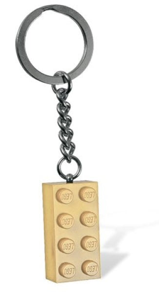 LEGO Sleutelhanger Steen 2x4 BEIGE