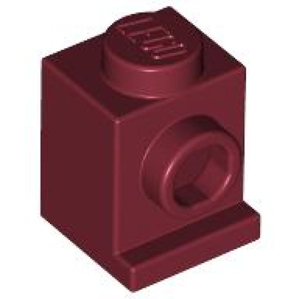 LEGO Steen 1x1 Koplamp DONKERROOD (100 stuks)