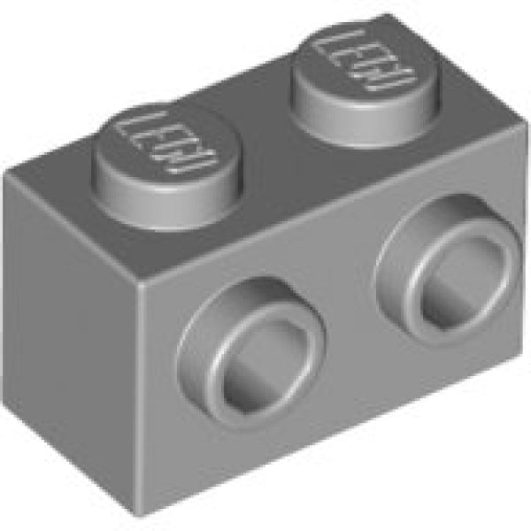 LEGO Steen 1x2 met Zij-noppen LICHTGRIJS (100 stuks)