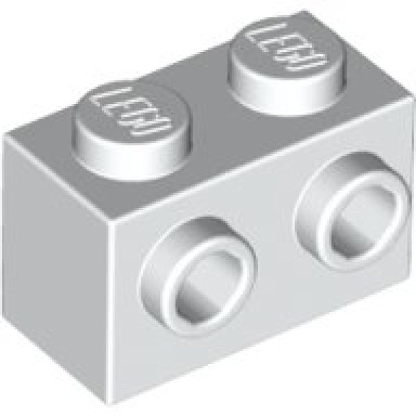 LEGO Steen 1x2 met Zij-noppen WIT (100 stuks)