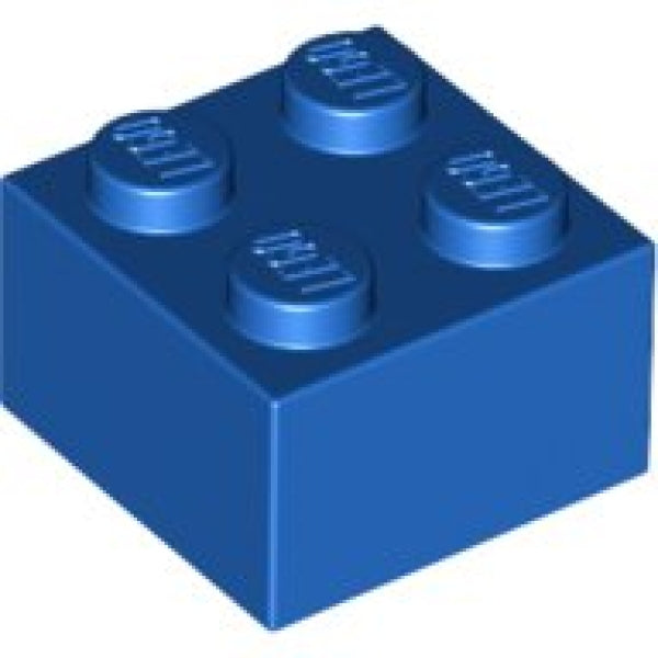 LEGO Steen 2x2 BLAUW (100 stuks)