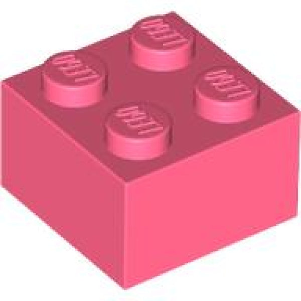 LEGO Steen 2x2 KORAAL (100 stuks)