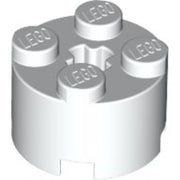 LEGO Steen 2x2 Rond WIT (100 stuks)