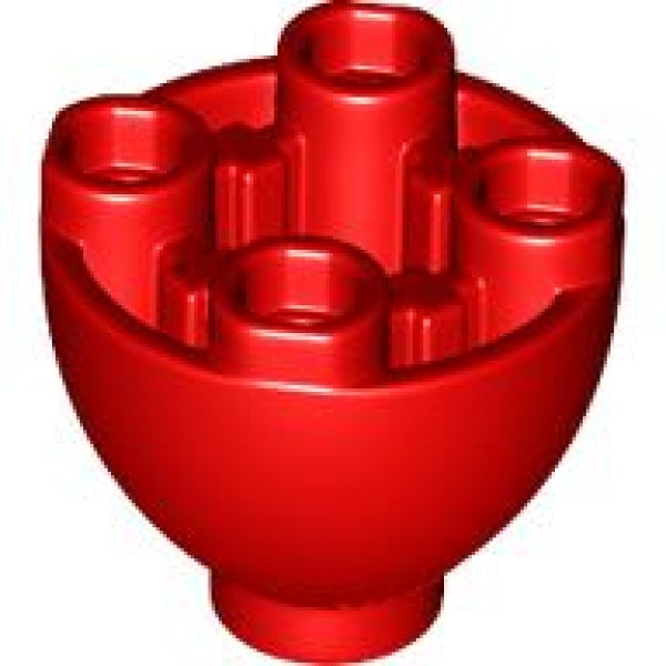 LEGO Steen 2x2 Rond Koepel Bodem ROOD (100 stuks)