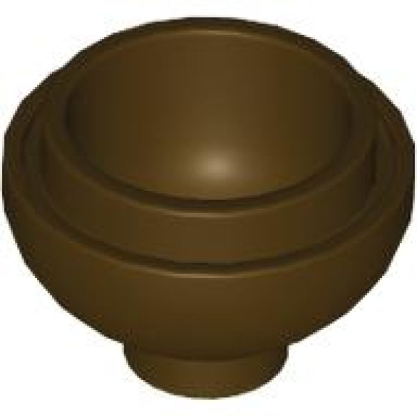 LEGO Ronde Schaal 2x2 DONKERBRUIN (10 stuks)