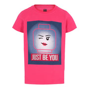 LEGO T-Shirt DONKER ROZE (M-22601 - Maat 122)