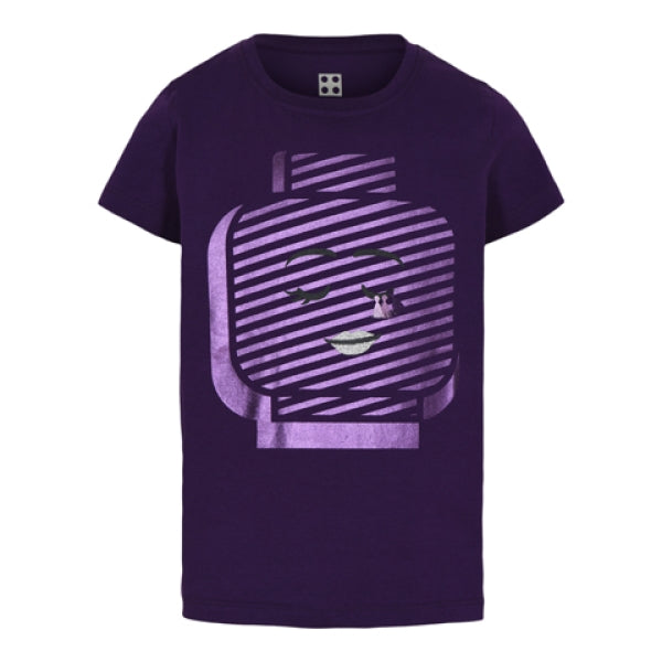LEGO T-Shirt DONKERPAARS (M-22723 - Maat 128)