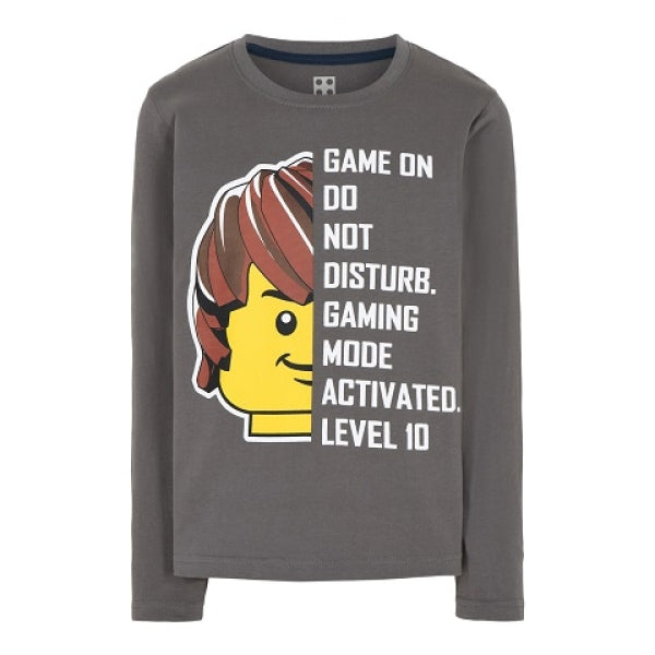 LEGO T-Shirt DONKERGRIJS (M12010291 - Maat 104)