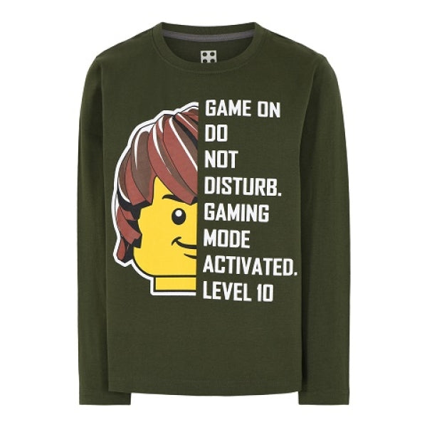 LEGO T-Shirt DONKERGROEN (M12010291 - Maat 122)