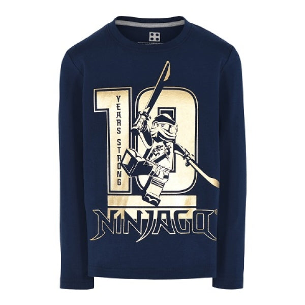 LEGO T-Shirt Ninjago DONKERBLAUW (M12010210 - Maat 122)
