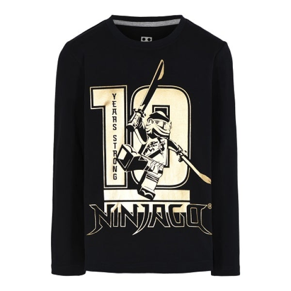 LEGO T-Shirt Ninjago ZWART (M12010210 - Maat 110)