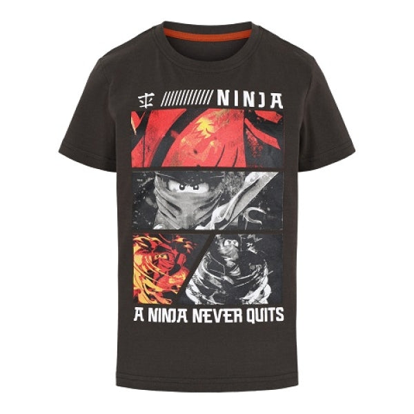 LEGO T-Shirt Ninjago DONKERGRIJS (M12010194 - Maat 92)