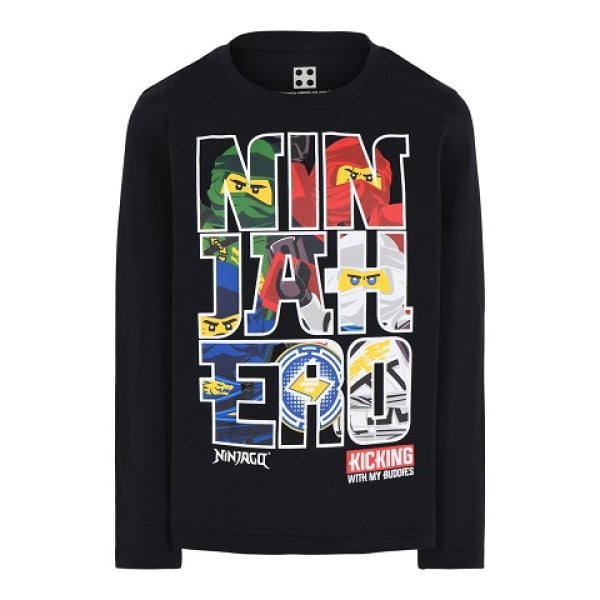LEGO T-Shirt Ninjago ZWART (M12010278 - Maat 116)