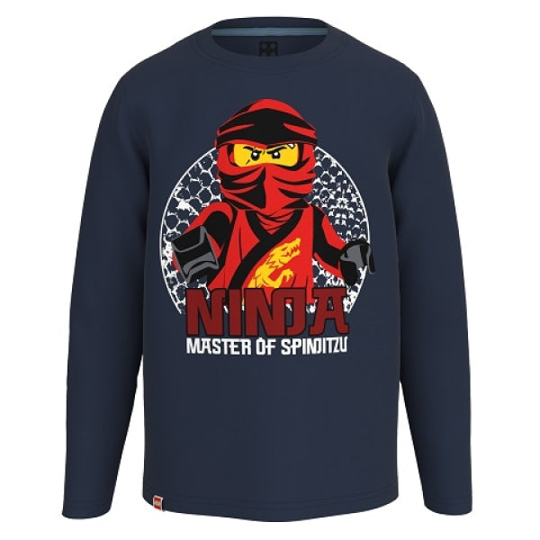 LEGO T-Shirt Ninjago DONKERBLAUW (M12010383 - Maat 104)