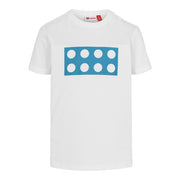LEGO T-Shirt WIT (LWTOBIAS 600 - Maat 134)