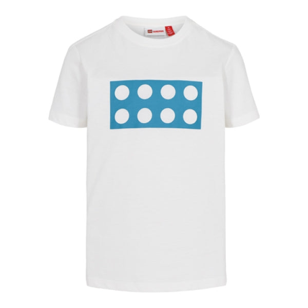 LEGO T-Shirt WIT (LWTOBIAS 600 - Maat 134)