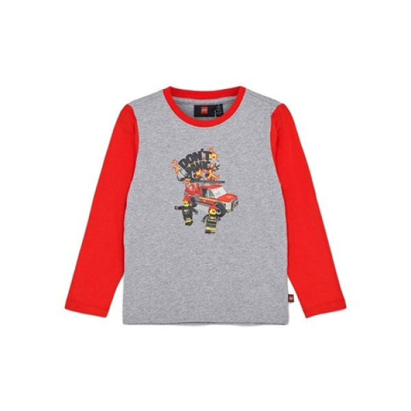 LEGO T-shirt City LICHTGRIJS (LWTANO 123 - Maat 92)