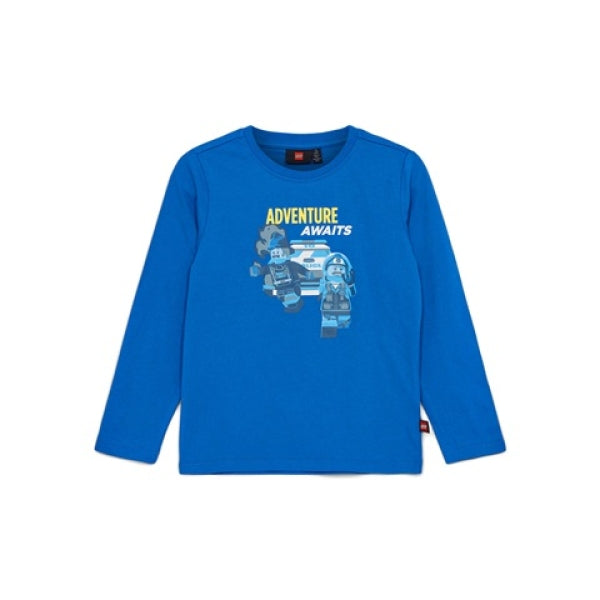 LEGO T-shirt City BLAUW (LWTANO 123 - Maat 128)