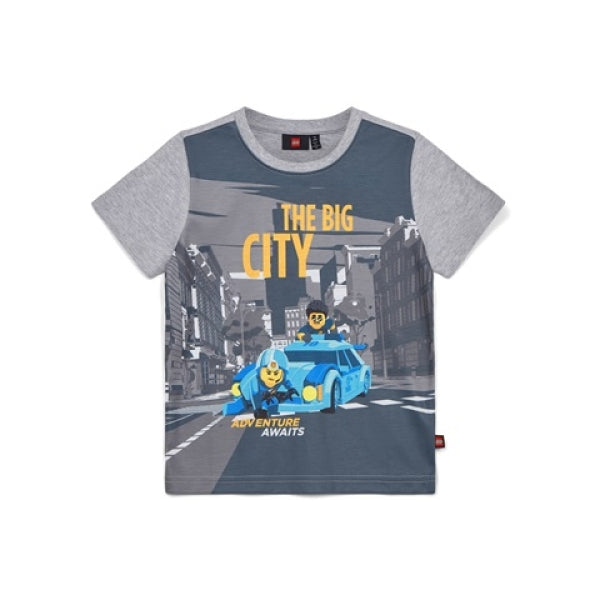 LEGO T-shirt City LICHTGRIJS (LWTANO 124 - Maat 98)