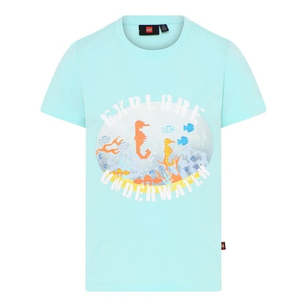 LEGO T-shirt Explore LICHTTURQUISE (LWTAYLOR 309 - Maat 128)