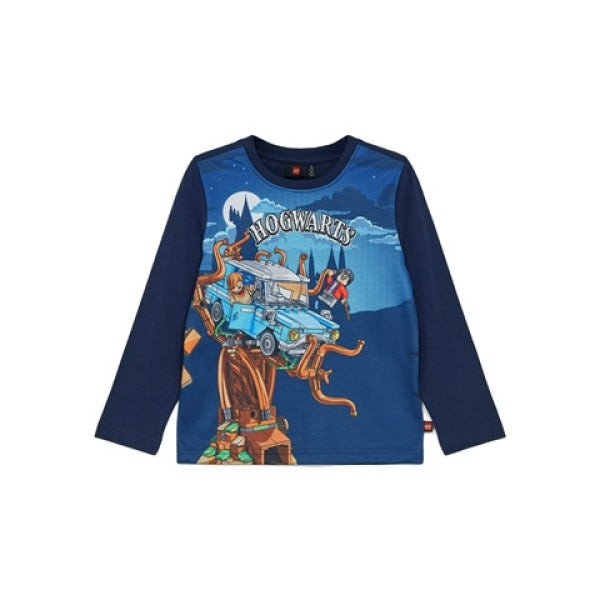 LEGO T-shirt Harry Potter DONKERBLAUW (LWTANO 121 - Maat 122)