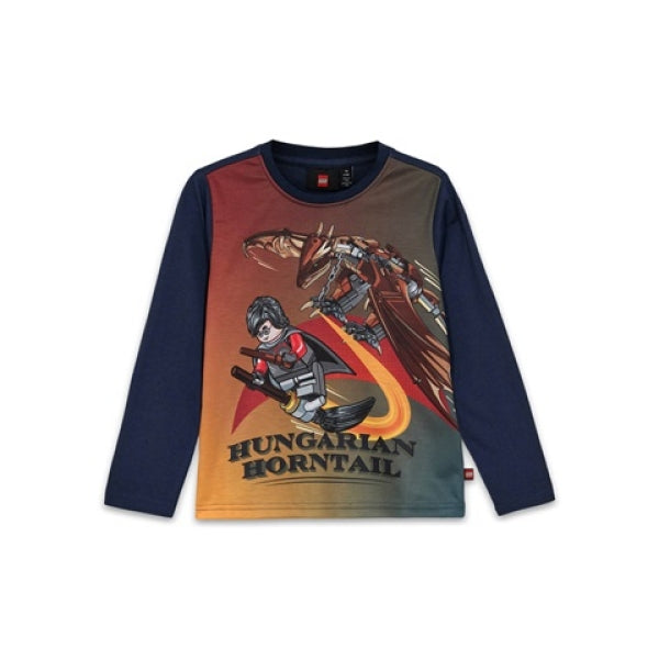 LEGO T-shirt Harry Potter DONKERBLAUW (LWTANO 706 - Maat 146)