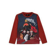 LEGO T-shirt Harry Potter DONKERROOD (LWTANO 706 - Maat 128)