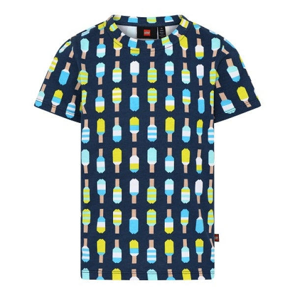 LEGO T-shirt Ijsje DONKERBLAUW (LWTAYLOR 306 - Maat 128)