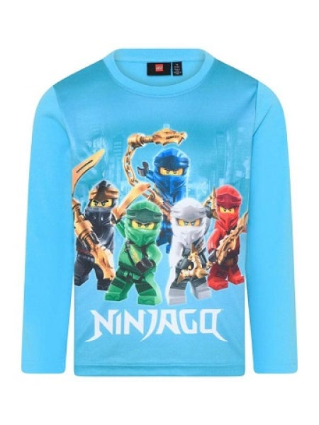 LEGO T-shirt Ninjago HELDERBLAUW (LWTAYLOR 617 - Maat 104)