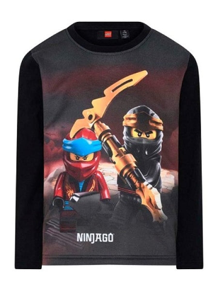 LEGO T-shirt Ninjago ZWART (LWTAYLOR 713 - Maat 110)