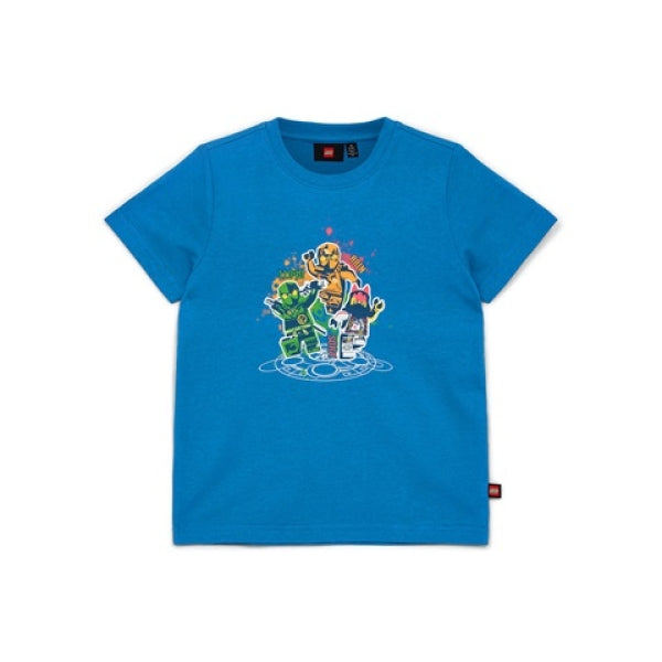 LEGO T-shirt Ninjago MIDDENBLAUW (LWTANO 208 - Maat 128)